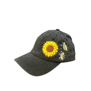 Sunflower Embroidered Cap
